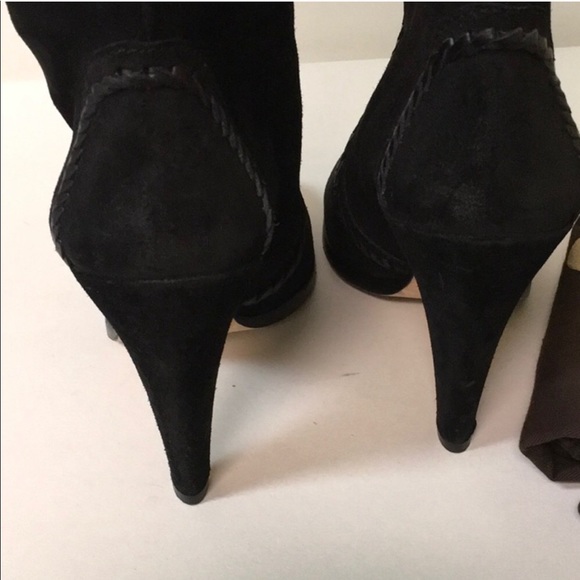 🎋Gucci Bamboo Tassel Black Suede Boots - Picture 6 of 8